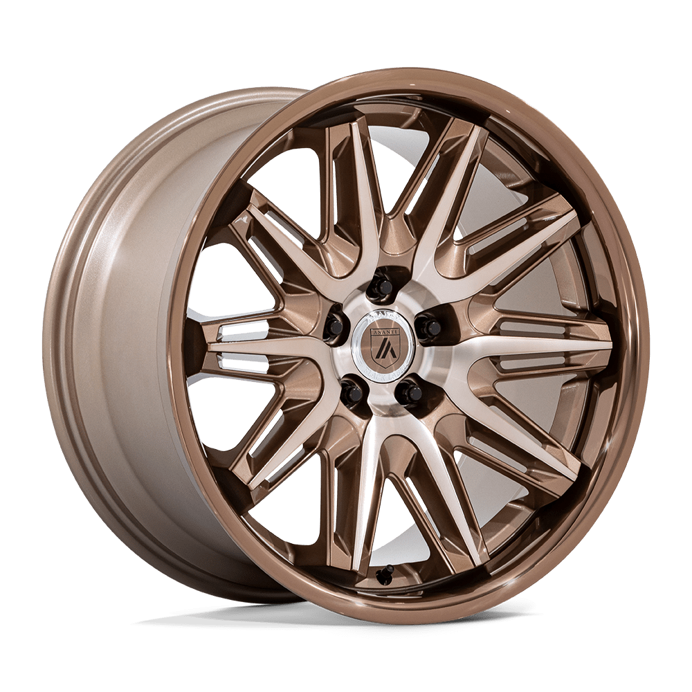 Asanti Black AB047 IMPERATOR - Stunning 22X9 Bronze Machined Wheels with Bronze Lip