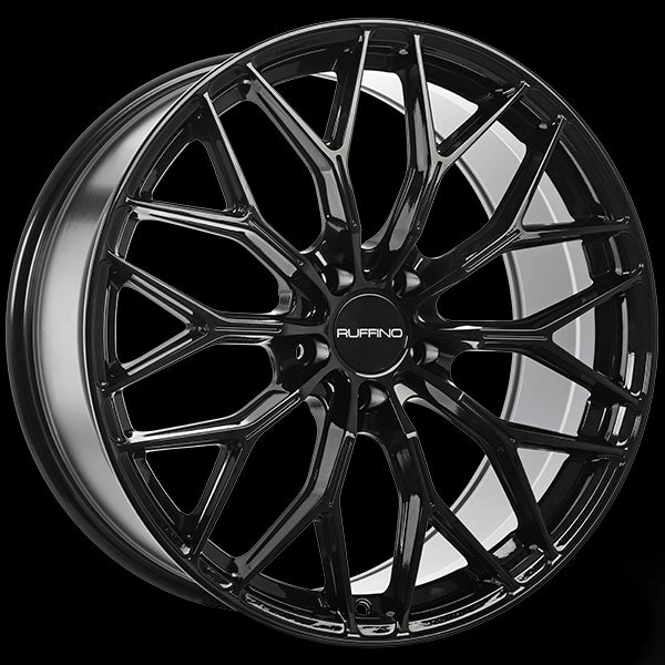 Ruffino CLASS 19x8.5 5x115 ET40 70.3 Gloss Black - Stunning Wheels for Your Ride!