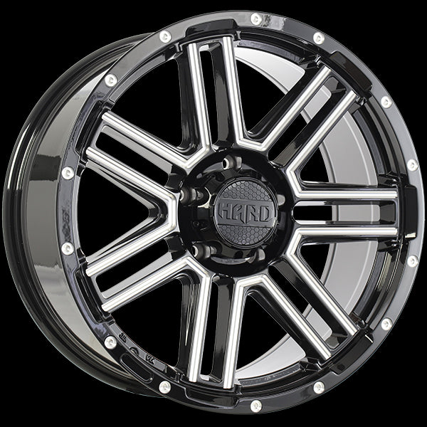 Ruffino Mystic Wheels: 20x9.0 Gloss Black Milled Edge - Irresistible Style!