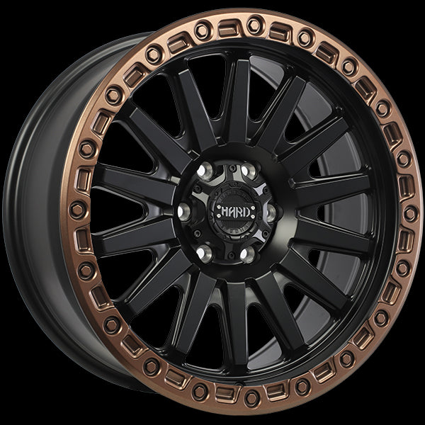 Ruffino HARD BLAZE Wheels - Stunning Satin Black with Satin Bronze Lip!