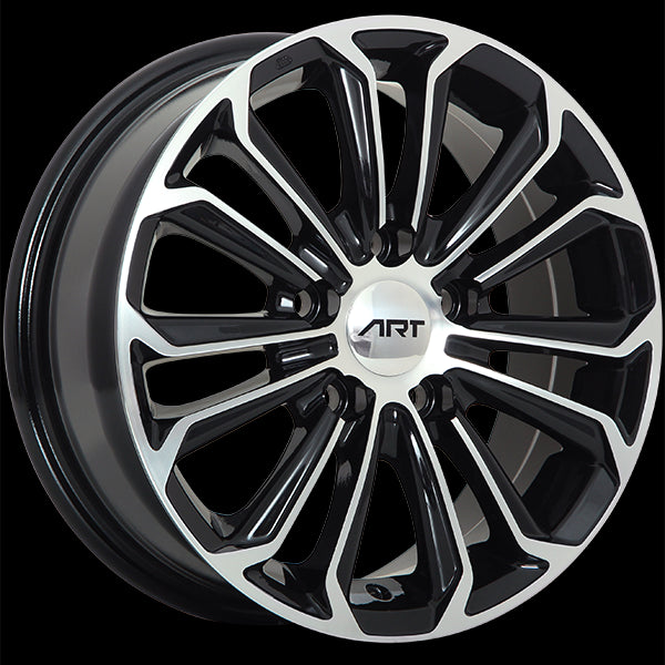 ART Replica REPLICA 95 15x6.0 5x100 ET40 54.1 Gloss Black - Machined Face: Stunning Wheels for Your Ride