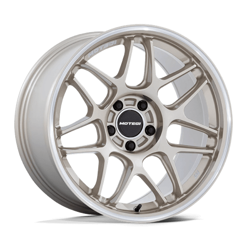 MOTEGI MR158 TSUBAKI 18X10.5 - The Ultimate Motorsport Gold Wheels with Machined Lip!