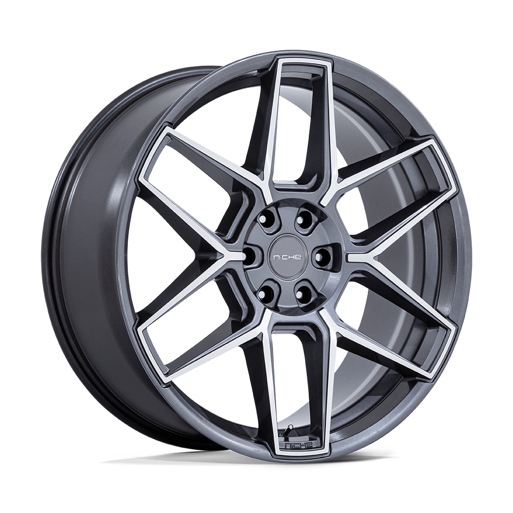 Niche NC281 RISE 24X10 5X112 ET20 66.56 Anthracite with Machined Face - A Stunning Wheel Upgrade