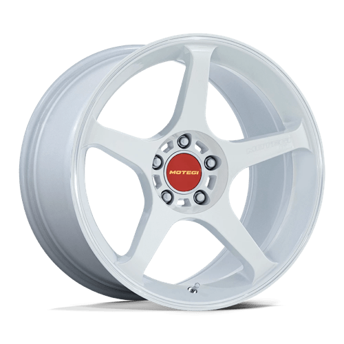 MOTEGI MR159 BATTLE V Wheels - Stunning Matsuri White Pearl with Machined Lip Stripe