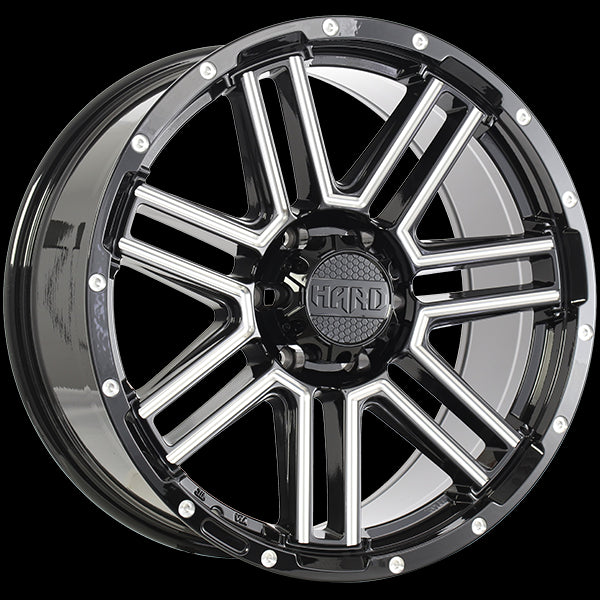 Ruffino HARD MYSTIC Gloss Black - Milled Edge Wheels: 18x9.0, 6x139.7, ET15 - Grab Yours Now!