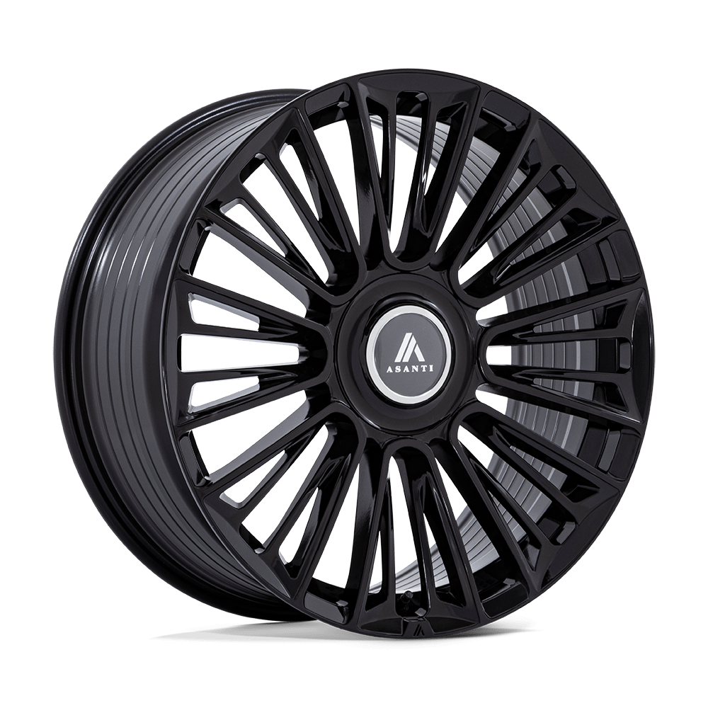 Asanti Black AB049 PREMIER Gloss Black Wheels - 24X10, 6X135/6X139.7, ET30, 100.3 - Unleash Your Ride's Potential!