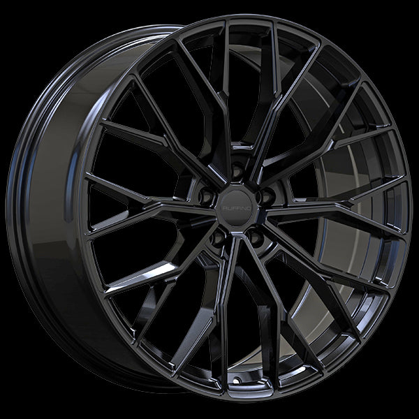 Ruffino ALPINE 22x9.0 5x108 ET40 63.4 Gloss Black - Stunning Wheels for Your Ride