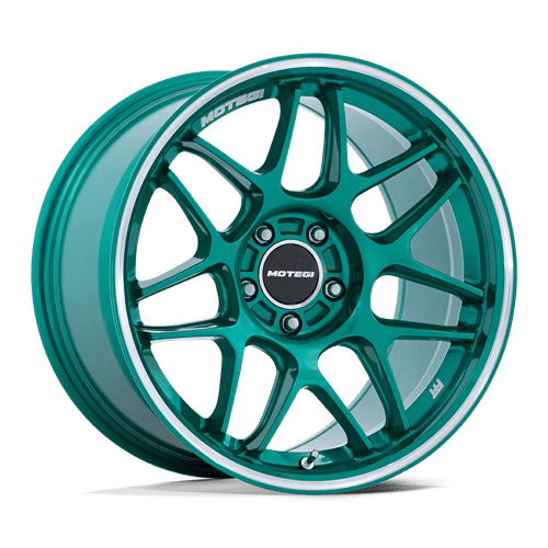 Stunning MOTEGI MR158 TSUBAKI Wheels in HOKKAIDO GREEN with Machined Lip