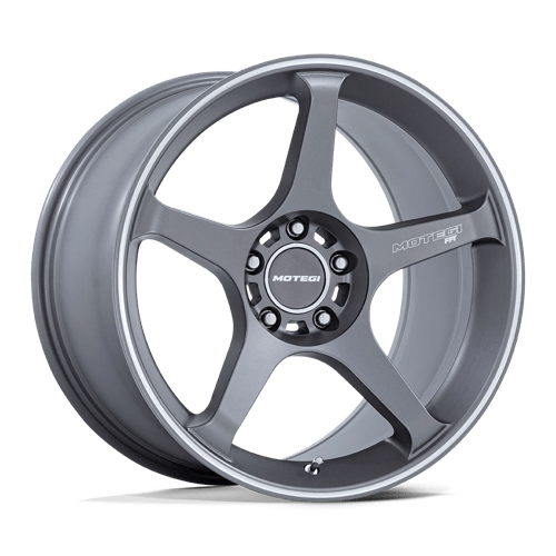 MOTEGI MR159 BATTLE V Wheels - Stunning Gunzilla Finish with Machined Lip Stripe