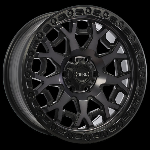 Ruffino HARD MIDNIGHT Wheels - Stunning Satin Black with Machined Face and Smoked Clear Finish